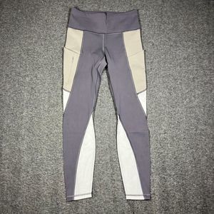 Athleta Colorblock All In  7/8 Tight Leggings Silver Bells XS Athletic Workout